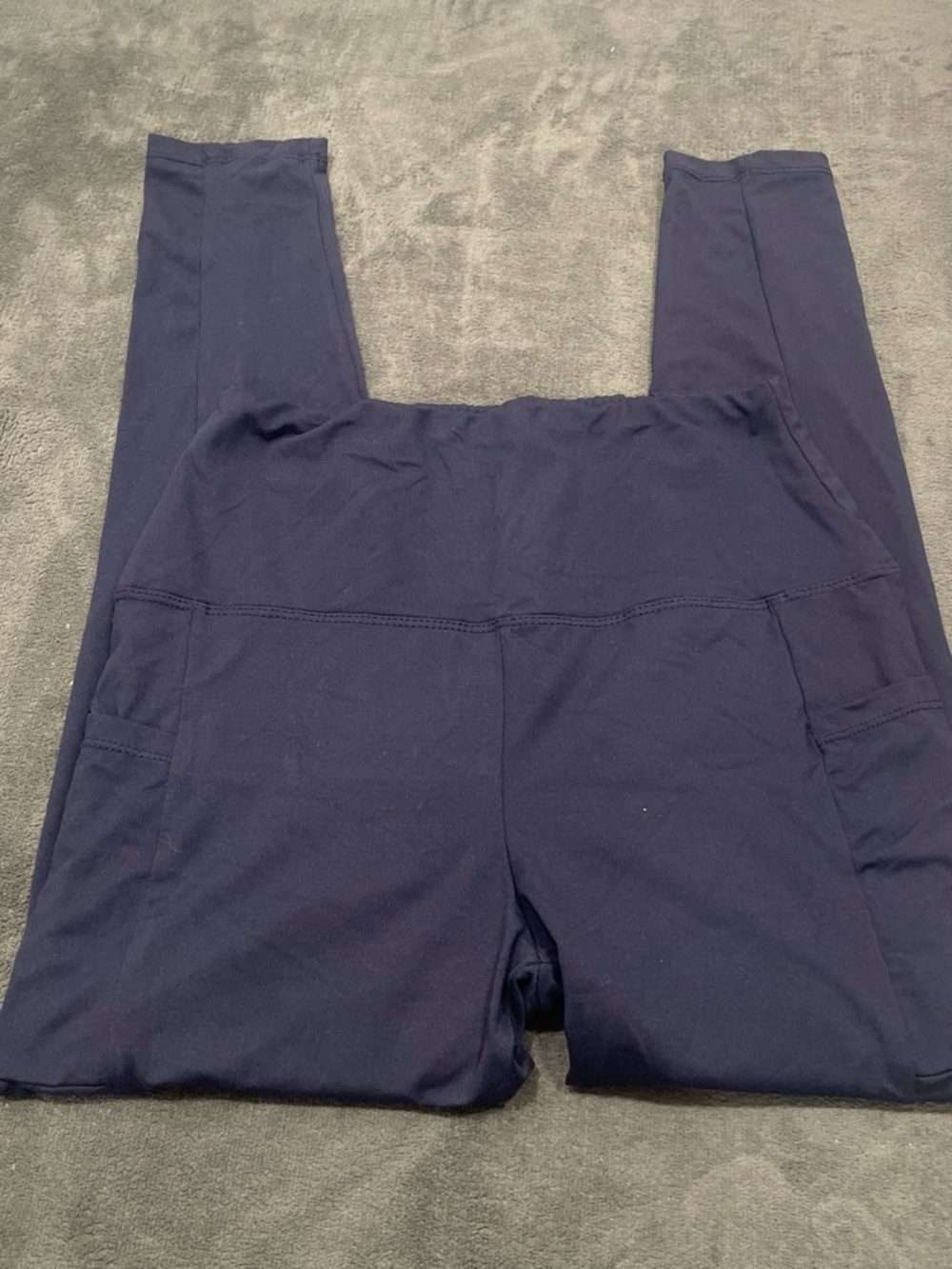 SHEIN Navy High-Waist Pocket Leggings